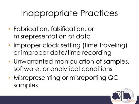 examples of improper laboratory practice is failure to analyze samples|laboratory fraud practices.